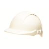 Helmet Concept white full peak, ABS, ventilated